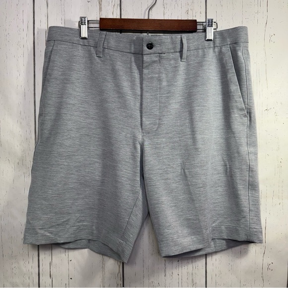 Callaway Mens Heather Gray Flat Front Casual Golf Shorts Classic Pockets Summer - Picture 6 of 13